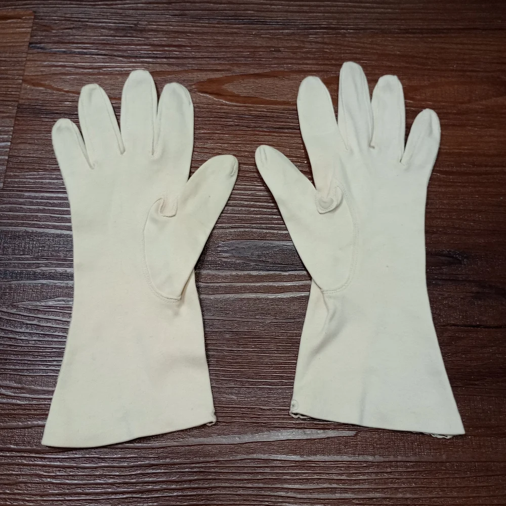 Vintage cottagecore regal embroidered gloves